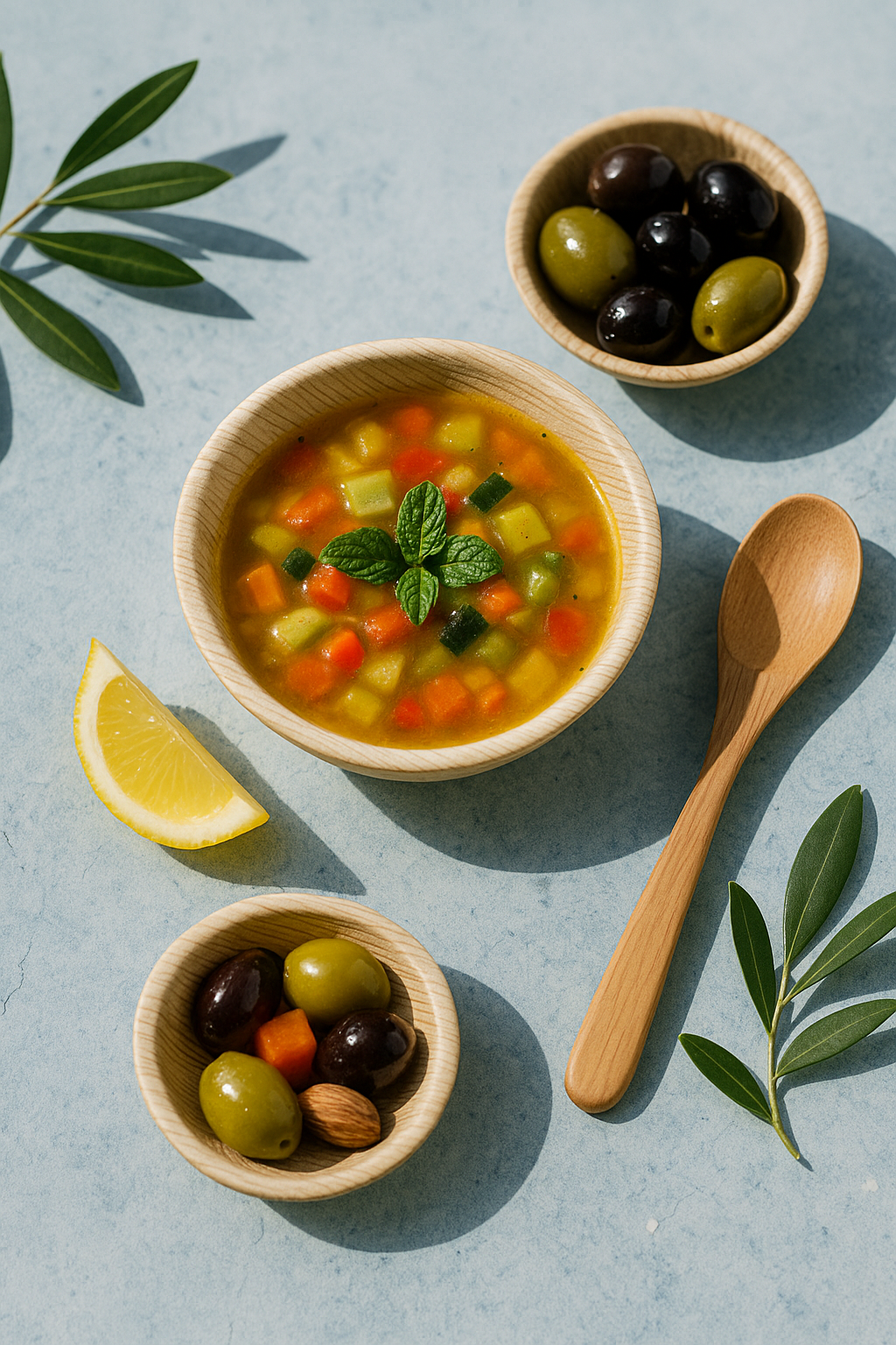 Palmiye Yaprağı Çorba Kasesi Bowl Tabak 15cm (25 Adet)