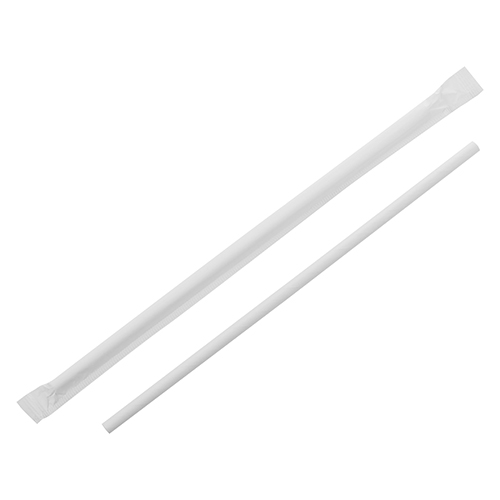 8mm Sargılı Beyaz Kağıt Pipet – 20cm (3000 Adet/Koli) - Kullanat Tahta