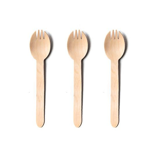 Tahta Salata Çatalı - 100 Adet - Kullanat Tahta