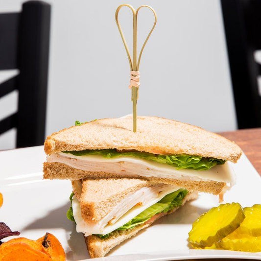 100 Adet Bambu Kalp Kürdan - Kullanat Tahta