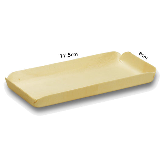 Tahta Tabak 17.5 x 8cm (10 Adet) - Kullanat Tahta