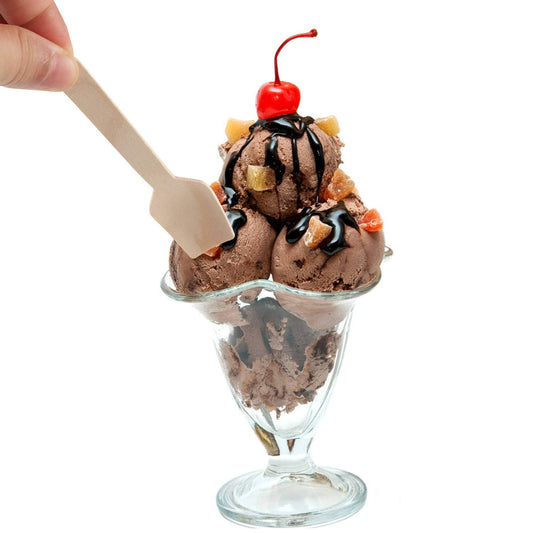 Tahta Dondurma Kaşığı Kare 95mm 100 Adet - Kullanat Tahta