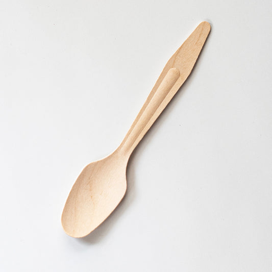 100 Adet Tahta Kaşık Geliştirilmiş Model 185mm - Kullanat Tahta