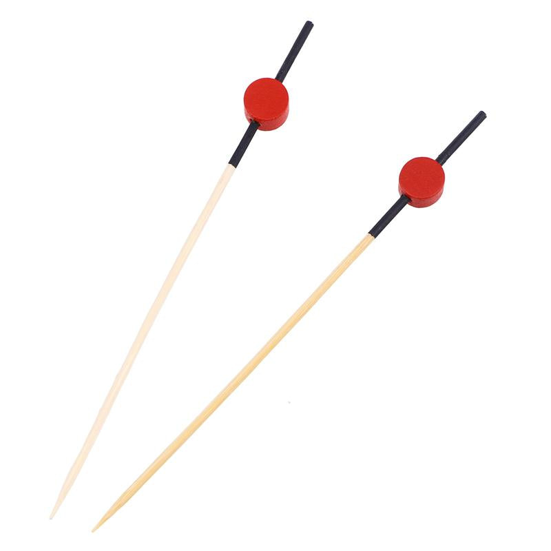 Bambu Davul Kürdan (KIRMIZI) 12cm - 100 Adet - Kullanat Tahta