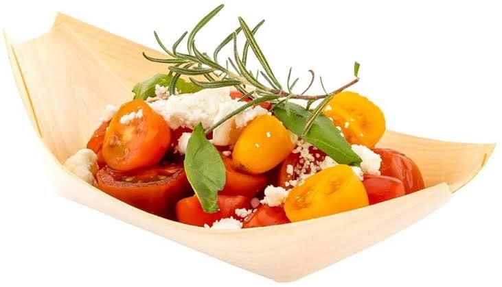 Tahta Kayık Tabak (50 Adet) 17cm - Kullanat Tahta