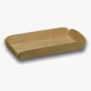 Tahta Tabak 15.5 x 8 cm (10 Adet) - Kullanat Tahta