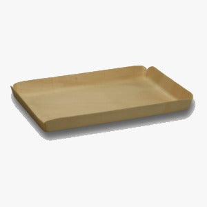 Tahta Tabak 24 x 15 cm (10 Adet) - Kullanat Tahta