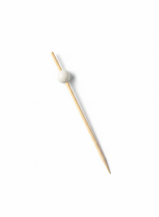 Bambu Boncuk Kürdan (Ahşap Boncuk) 12cm - 100 Adet